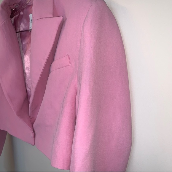 Zara Crop Blazer Light Pink Barbie Bloggers Favourite M - Picture 9 of 16